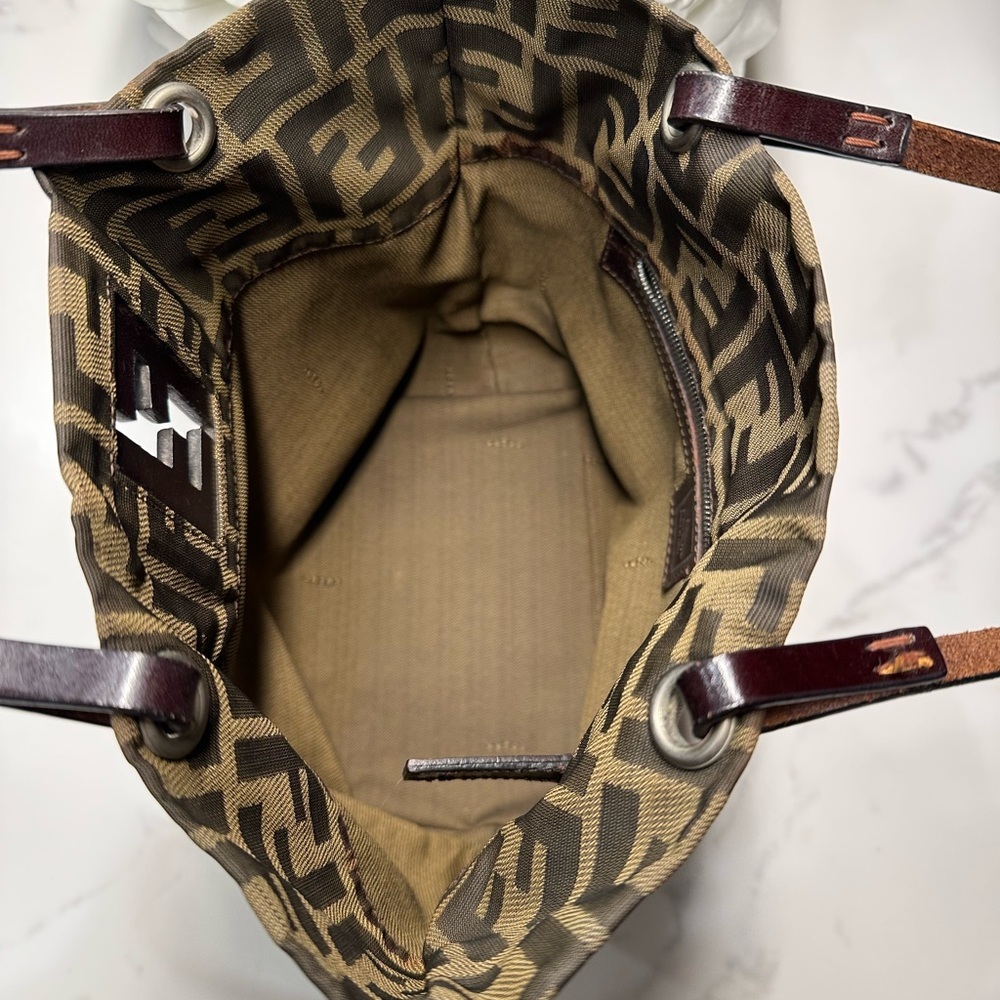 Fendi FF Zucca Tote + Trifold Wallet + Dust Bag + COA - Picture 9 of 16